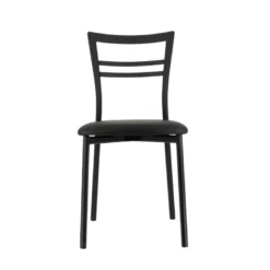Go 1419 Chaise de cuisine rembourrée en synthétique et métal