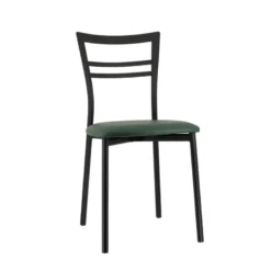 Go 1419 Chaise de cuisine rembourrée en synthétique et métal