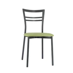 Go 1419 Chaise de cuisine rembourrée en synthétique et métal