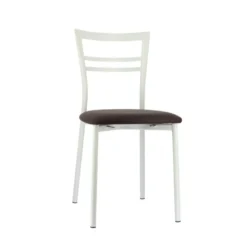 Go 1419 Chaise de cuisine rembourrée en synthétique et métal