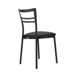 Go 1419 Chaise de cuisine rembourrée en synthétique et métal