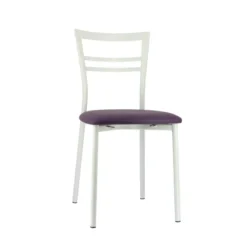 Go 1419 Chaise de cuisine rembourrée en synthétique et métal