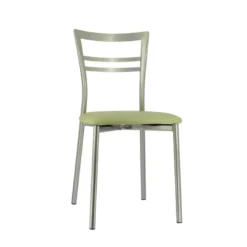 Go 1419 Chaise de cuisine rembourrée en synthétique et métal
