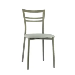Go 1419 Chaise de cuisine rembourrée en synthétique et métal