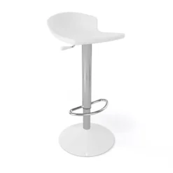 Guliver Tabouret italien réglable en hauteur et pivotant en technopolymère et métal chromé