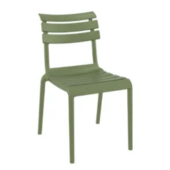 Helen Chaise de jardin moderne empilable en polypropylène