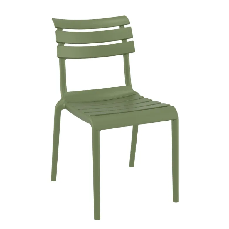 Helen Chaise de jardin moderne empilable en polypropylène