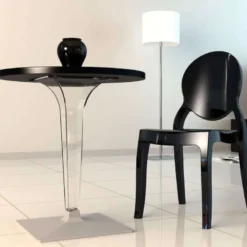 Ice Table design ronde en polycarbonate et stratifié