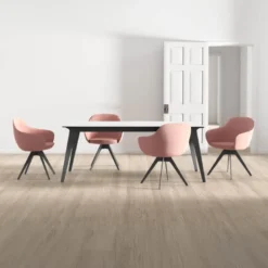 Infiné Table de salle à manger en céramique extensible