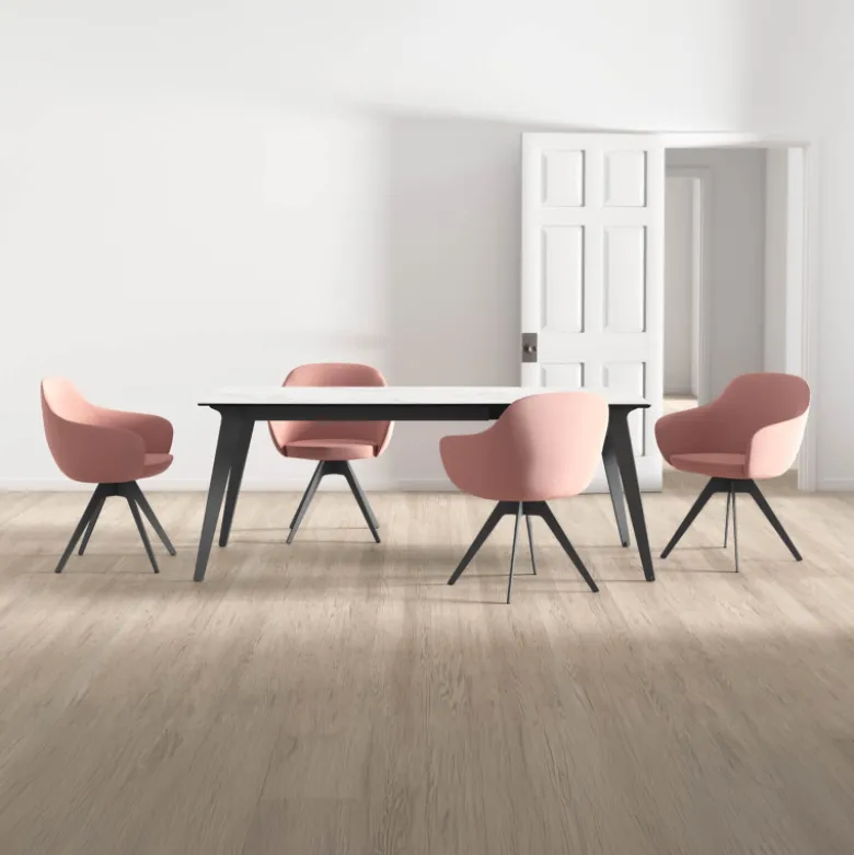Infiné Table de salle à manger en céramique extensible