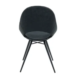IsabelleChaise design avec coque ajourée en simili noir