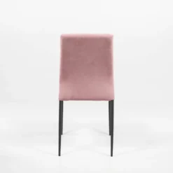 Kendra Ingenia by Bontempi® Chaise moderne en tissu aspect nubuck et métal