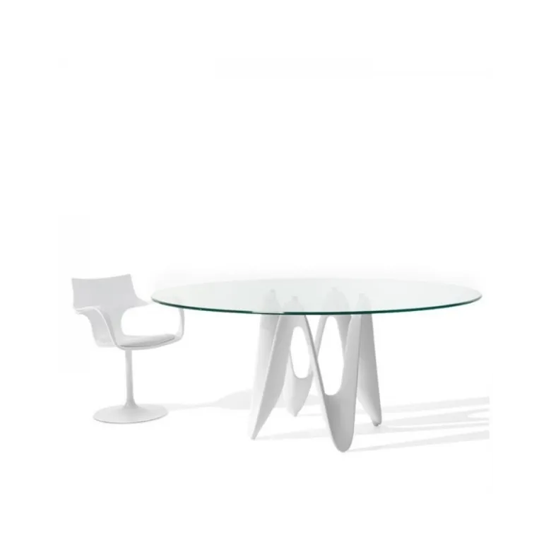 Lambda Sovet® Table ovale design en verre
