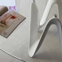 Lambda Sovet® Table ronde design en verre