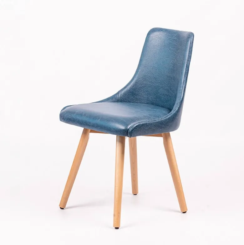 Lars Chaise confortable avec pieds en bois