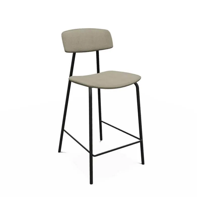 Lazio Tabouret snack de style vintage en tissu fabriqué en Belgique