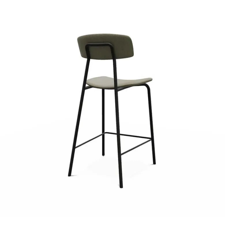 Lazio Tabouret snack de style vintage en tissu fabriqué en Belgique