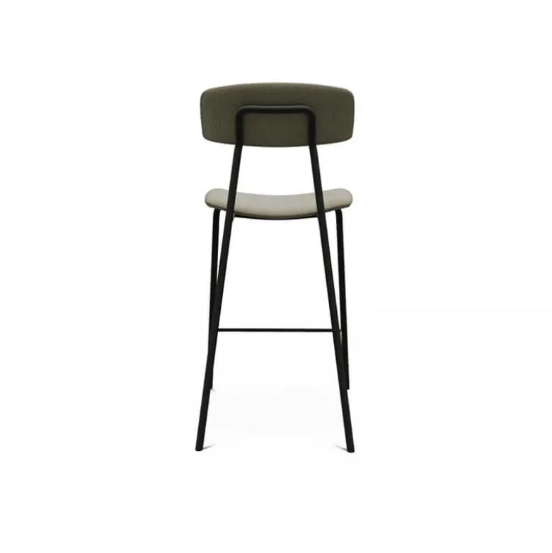Lazio Tabouret snack de style vintage en tissu fabriqué en Belgique