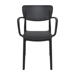 Loft Chaise de jardin micro perforée avec accoudoirs