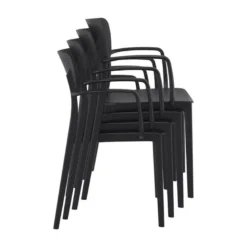 Loft Chaise moderne avec accoudoirs en polypropylène micro perforé