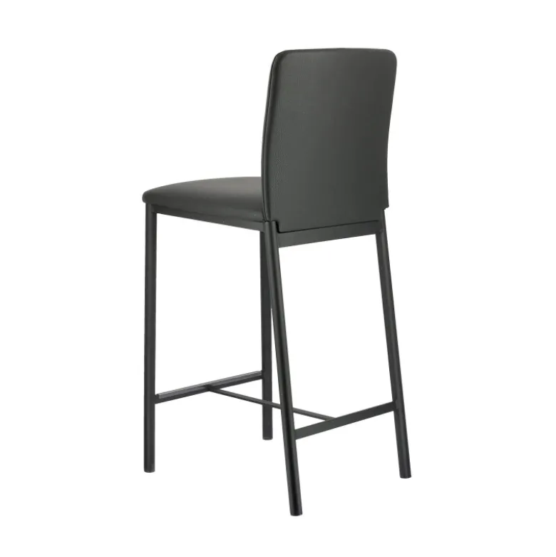 Loft Tabouret snack contemporain en simili et métal