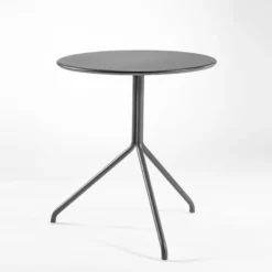 Lol Petite table ronde italienne en métal plateau composite