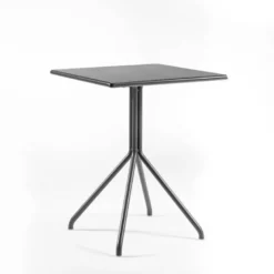 LOL Table de jardin carrée italienne en métal plateau composite