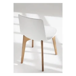 Lottus Enea® Chaise design en polypropylène et pieds bois