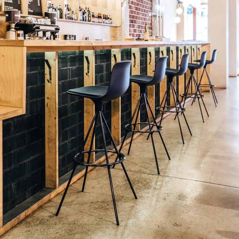 Lottus Enea® Tabouret de bar ou snack pivotant design structure métal