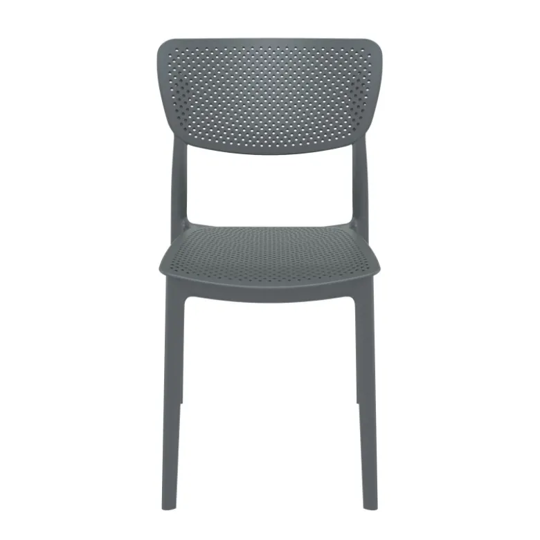 Lucy Chaise de jardin en polypropylène micro perforé
