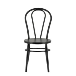MadinaChaise bistrot vintage en métal noir