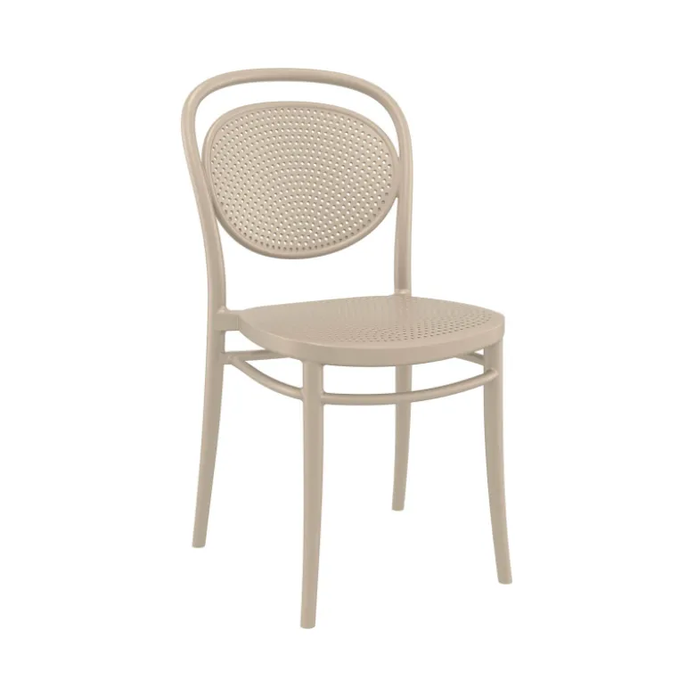 Marcel Chaise de jardin moderne empilable en polypropylène