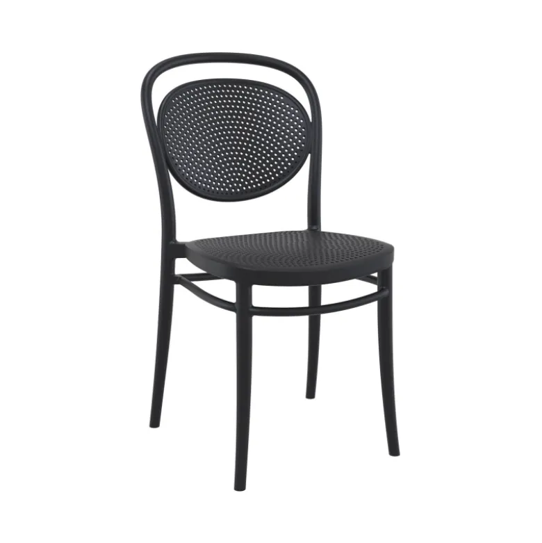 Marcel Chaise de jardin moderne empilable en polypropylène