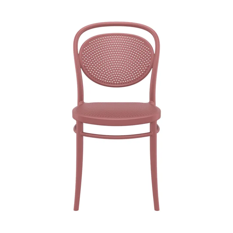 Marcel Chaise de jardin moderne empilable en polypropylène