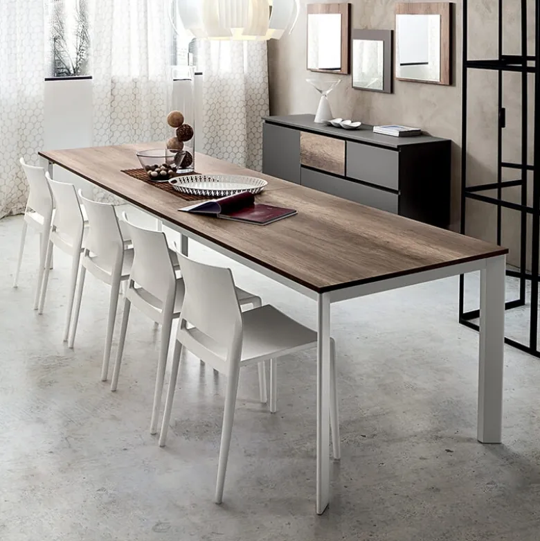 Mario Grande table extensible rectangulaire en stratifié
