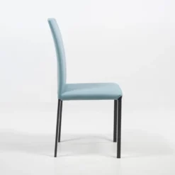Marion H Chaise de salle à manger contemporaine en synthétique et métal