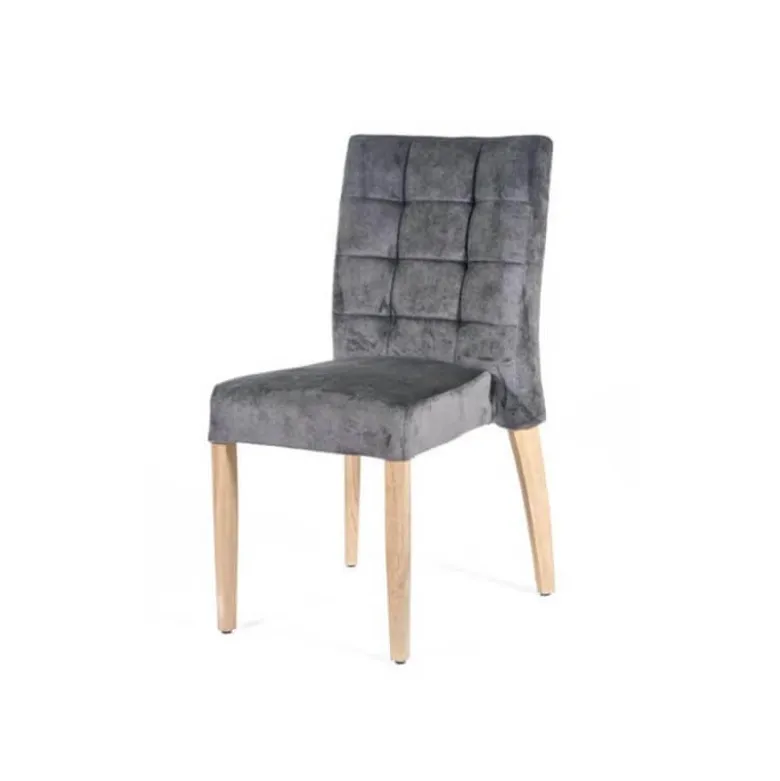 Matias 2 stack Chaise empilable confortable de salle à manger en tissu