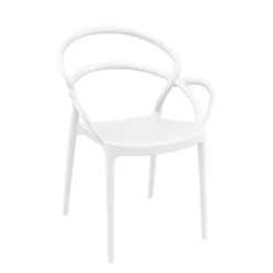 Mila Fauteuil design empilable en polypropylène