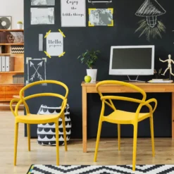 Mila Fauteuil design empilable en polypropylène