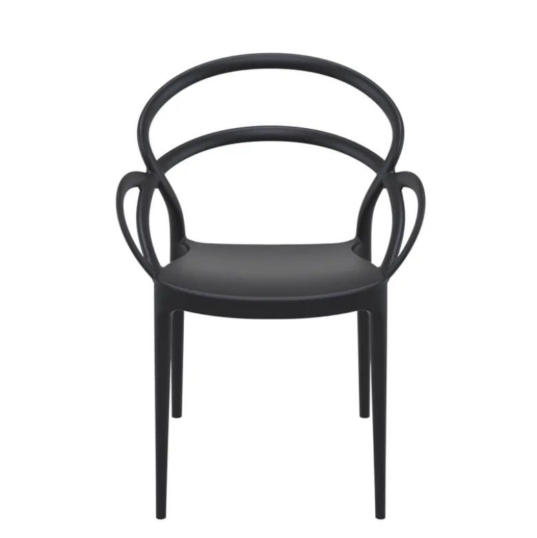 Mila Fauteuil design empilable en polypropylène