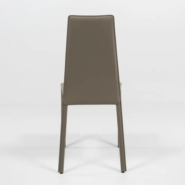 Monica Chaise de séjour italienne en croûte de cuir
