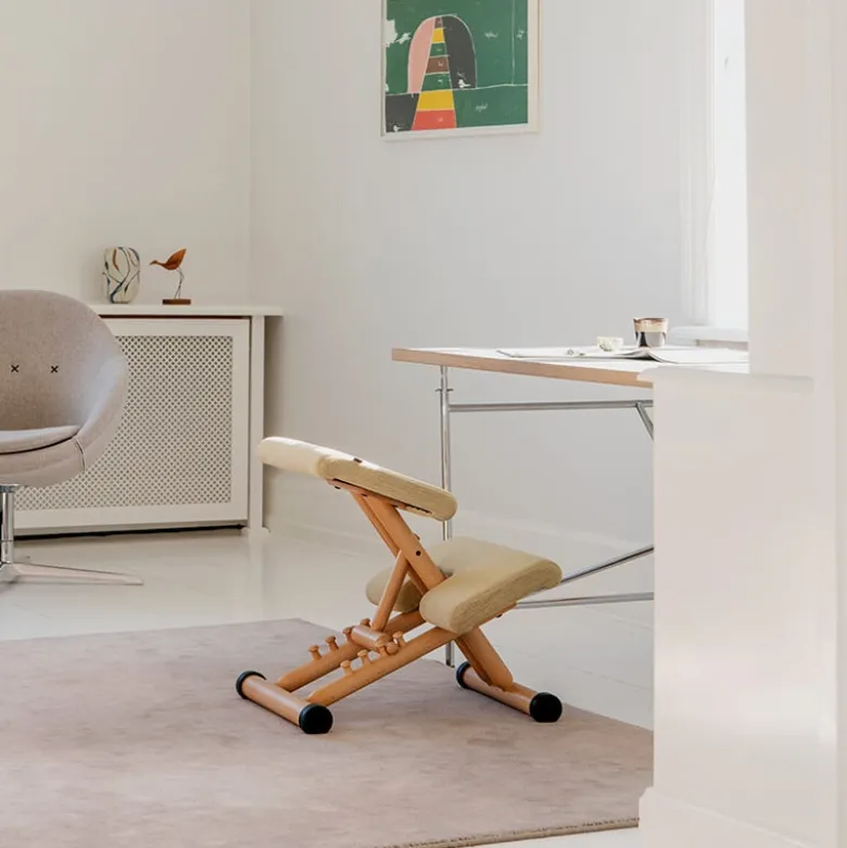 Multi Varier® Siège de bureau ergonomique en tissu et bois