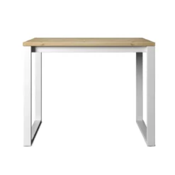 Neox Table snack en stratifié pieds forme traineau en métal faible profondeur