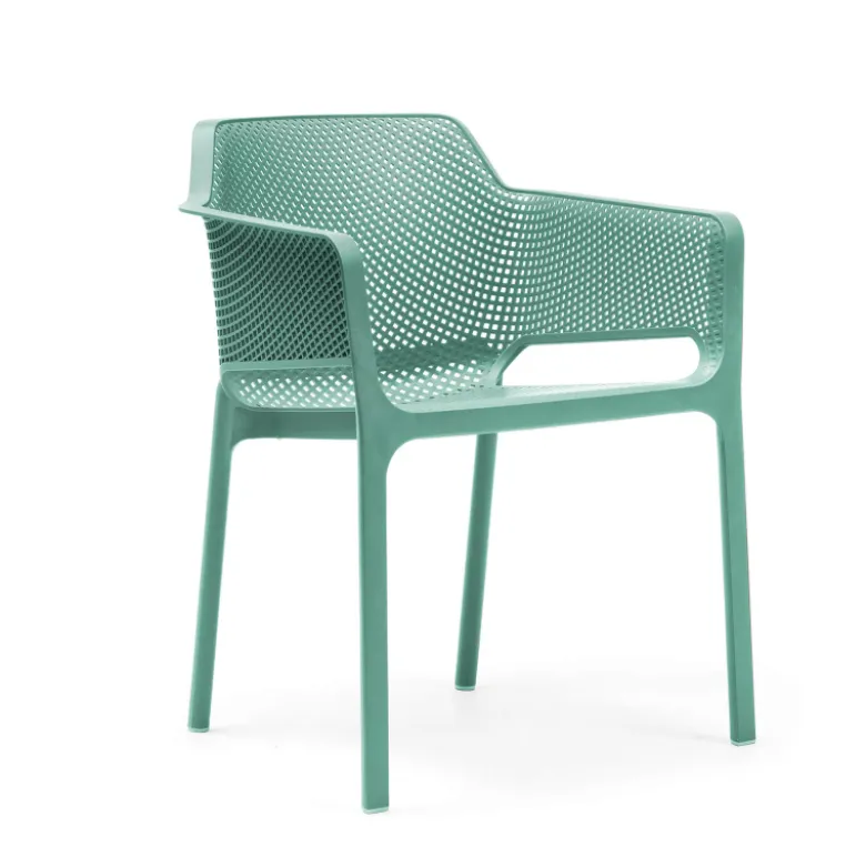 Net Fauteuil moderne empilable en polypropylène
