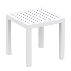Ocean Side Table basse d’appoint carrée en résine pour jardin