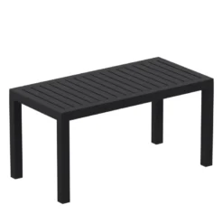 Ocean Table basse de jardin en résine rectangulaire