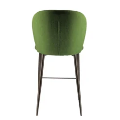 Odette Tabouret snack moderne en tissu avec pieds en métal