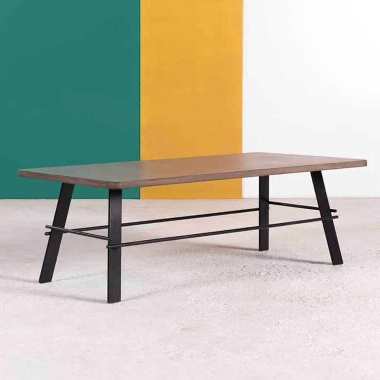 Opale Table basse design rectangulaire en béton ciré made in France