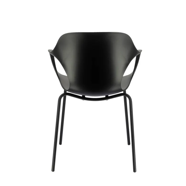 OPS ! Connubia© Fauteuil design italien empilable en polypropylène avec pieds en métal