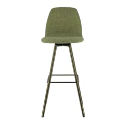 Osaka Tabouret de bar moderne en tissu et pieds en métal